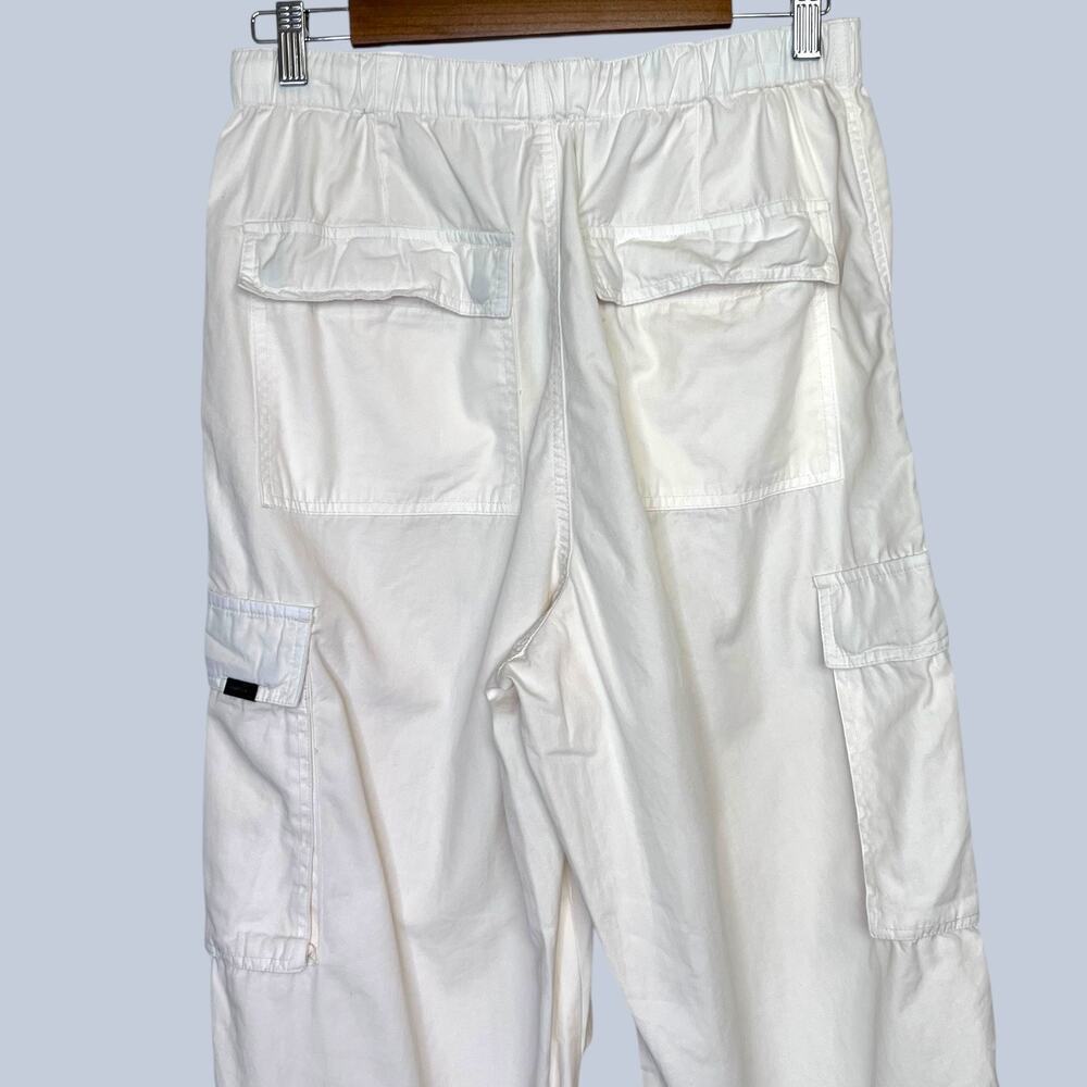 Talentless Cargo Pant Drawstring Wide Leg in Cream Casual Streetwear Women Small - Picture 10 of 16